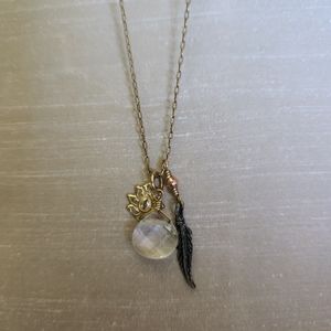 Maya Brenner Feather Charm Necklace